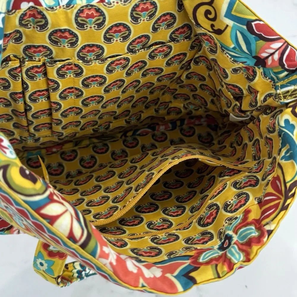 Vera Bradley‎ Retired Convertible Shoulder Bag Provencal Yellow Multicolor